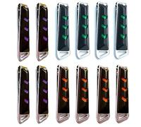 Cortaúñas RIMEI, 12 piezas, de acero al carbono, para uñas de los pies, cortaúñas, accesorios de manicura y pedicura con lima para uñas acrílicas gruesas (empaquetadas por separado, 12 unidades)