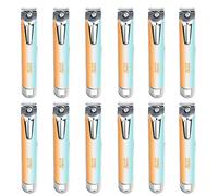 Cortaúñas RIMEI, cortaúñas profesional, cortaúñas de acero inoxidable, cortaúñas, cortaúñas, para mujeres, hombres, niños, pedicura, manicura (caja empaquetada, 12 piezas)