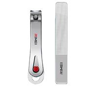 Cortaúñas RIMEI, juego de cortaúñas profesional para hombres, incluye cortador de uñas y lima de uñas, herramientas afiladas de acero inoxidable para el cuidado de las uñas para recortar y arreglar
