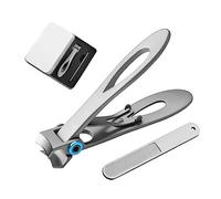 Cortaúñas RIMEI para dedos de los pies, 16 mm de ancho con apertura de mandíbula para uñas gruesas de personas mayores, cortador de uñas curvo y juego de cortaúñas recto, cortaúñas para adultos