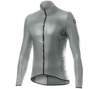 Castelli 4520058 Aria Shell Jacket Jacket Hombre Silver Gray/Dark Gray Tamaño XL
