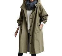 Cortavientos Mujer Impermeable Gabardina Chaqueta de Lluvia con Capucha Portable Ligera Casual Abrigo Talla Grande Deportivos Exteriores Cazadora Poncho Impermeable Mujer Cortavientos
