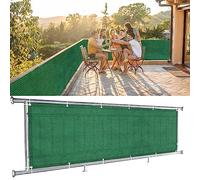 Cortavientos para exteriores, 50 x 200 cm, para terraza y balcón, protección contra la intemperie para piscinas, color blanco, mejora la comodidad al aire libre y protege del viento