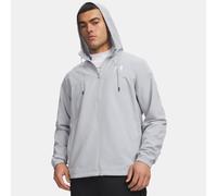 Cortavientos Under Armour Rival Woven para hombre Mod Gris / Mod Gris / Blanco S