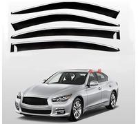 Cortavientos Ventana Coche para Infiniti Q50L 1th V37 2013-2020 2021 2022 2023, Visera Solar inastillable Lateral en Canal, deflectores Ventana.