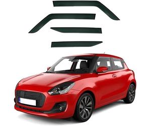 Cortavientos Ventanas Laterales Deflectores para Suzuki Swift 2017-2024, Lluvia fácil Protector Aerodinámicos Accesorios Ventana Protector