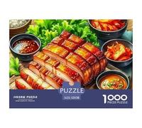 Corte de Carne Puzzle De 1000 Piezas Puzzle Arte Entretenimiento Creativo para Adultos Y Niños Mayores 52x38cm/1000pcs