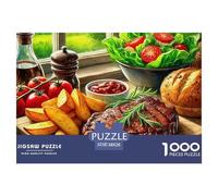 Corte de Carne Puzzle De 1000 Piezas Puzzle Arte Entretenimiento Creativo para Adultos Y Niños Mayores 38x26cm/1000pcs