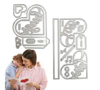 Corte de corte de corazón, amor el corte del corazón del corazón moldes - Ajuste de la almohadilla de metal 3D | Scrapbooking foto álbum decoración artesanal, marco para el corazón