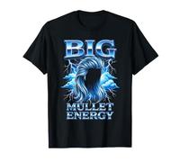 Corte De Pelo De Salmonete Grande Energía Rayo Azul Camiseta
