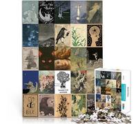 Corte de precisión Póster de Mosaico de Arte Retro Rompecabezas para Adolescentes 1000 Piezas 50x75cm Juguetes de decoración del hogar Apto para Mayores de 14 años.