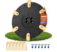 【Corte Más Eficiente】 Disco de Cuchillas + 6 Piezas Compatible con Gardena Sileno Minimo 250, 350, 500 / Husqvarna Automower Aspire, Disco de Cuchillas para Cortacésped Robot