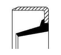 CORTECO Anillo retén, cubo de rueda para FORD: Escort, Orion, Fiesta, Ka, Puma (Ref: 12017123B)