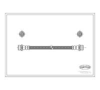 CorteCO Manguera De Freno Línea De Freno Trasera Para Mazda Tribute 19032870