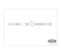 CORTECO Tubo Flexible de Frenos Tubería Trasero para Renault Master III Bus
