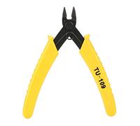 Cortes de corte diagonales de 5 pulgadas alicates de alambre de alta precisión Cortadores de alambre profesionales Manijas de agarre de acero cromado de vanadio para técnicos (Tu-109)