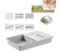 Cortes de patatas - Disco vegetal - Pelador multifuncional | 34 Juego de cocina 9x22 2cm con cáscaras de memoria de corte de cuchillas de acero inoxidable ideales para patatas