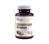 Corteza de Canela Equivalente a 10 000 mg (500 mg de extracto 20:1) 120 Capsulas Veganas, Probado en Laboratorio, suplemento de alta resistencia, sin gluten sin OGM