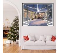 Cortina Aislante Magnética 102 x 158 cm Aislante Frio y Calor en Transparente a Prueba de Viento Impermeable Cortina Térmica Magnética para Ventana para Balcón Sala Estar, A