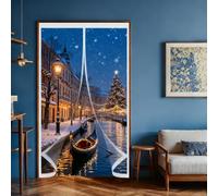 Cortina Aislante Magnética 115 x 135 cm Prueba de Viento Impermeable, Aislante Frio y Calor en Transparente Cortina Térmica Magnética para Puertas para Estar Balcón Sala, A