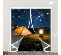 Cortina Aislante Magnética 120 x 185 cm Prueba Viento Impermeable Invierno, Aislante Acústico, Frio Cortina Térmica, Térmica para Interior Exterior, A