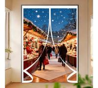 Cortina Aislante Magnética 140 x 200 cm Prueba Viento Impermeable Invierno, Aislante Acústico, Frio Cortina Térmica para Invierno y Verano para Estar Balcón Sala, A