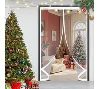 Cortina Aislante Magnética 158 x 100 cm Protección Contra El Frío, Impermeable, Resistente Al Viento, Aislante Térmico Transparente Cortinas Termica para Estar Balcón Sala, A