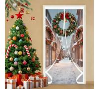 Cortina Aislante Magnética 178 x 212 cm Prueba de Viento Impermeable, Aislante Frio y Calor en Transparente Transparente Cortinas Termica para Estar Balcón Sala, A