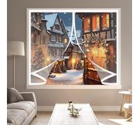 Cortina Aislante Magnética 66 x 42 cm Protección Contra El Frío, Impermeable, Resistente Al Viento, Aislante Térmico Transparente Cortinas Termica para Estar Balcón Sala, A