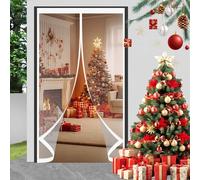 Cortina Aislante Magnética 70 x 95 cm Prueba Viento Impermeable Invierno, Aislante Acústico, Frio Cortina Térmica Magnética para Puertas para Estar Balcón Sala, A