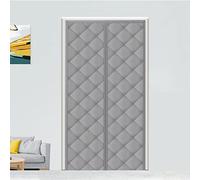Cortina Aislante Magnética para Puertas, Aislamiento para el Invierno. Ideal para Habitaciones Con Aire Acondicionado y Calefacción. No Requiere Perforación, Fácil de Instalar. 70 x 200cm, Gris