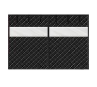 Cortina Aislante para Puerta de Garaje, Panel de Oxford con Imanes, 183-549cm, Pantalla Kit de Aislamiento Térmico en Invierno, Barrera Antiviento y Antiagua(Blacks,W518xH213CM)