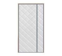 Cortina Aislante Térmica Magnética Impermeable y Resistente Al Viento, Mosquitera Puerta con Cierre Automático, Espesar Invierno Aislamiento para Calor Frío(Silver gray,120 x 200 cm)