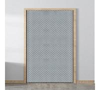 Cortina Aislante Térmica para Puerta Invierno, Cortina de Algodón Gruesa con Térmica y Aislante, Reduce Ruido y Bloquea Frío, Calor, Olores, Sello,1 Pieza, Gris(Silver,140x240cm)