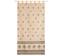 Cortina alpujarreña con trabillas FLOR DE LIS Nº52 de 140x260 cm, Cortina de puerta exterior, de Lanovenanube