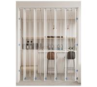 Cortina Cocina Puerta Aislante Frio y Calor, Cortina Puerta Interior Termica, Cortina EVA Transparente Magnetica Puerta con Cierre Magnético/Riel Autoadhesivo Personalizable(A,For 90x200cm Door)