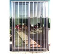 Cortina comercial de PVC para congelador, 90 x 240 cm, cubierta de puerta de vinilo transparente, impermeable, pantalla industrial para tiendas y fábricas