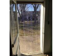 Cortina comercial de PVC para puerta de 0.06 pulgadas de grosor, vinilo impermeable para Walkin Cooler, almacén y mercado, 210 x 230 cm, duradera, fácil instalación, eficiencia energética