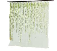 Cortina de 106,3 pulgadas Willow Decorative Draping | Poliéster Ivy Pretty Sheers - Gold Glitter Leaf Design Window Тreatment for Elegant Living Room Bedroom Home Decor