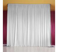 Cortina de 2D blanca de 6x3m para fotografía de y fiestas, decoración de telón de grande de hielo para estudio, , baby shower, graduación, fiestas de