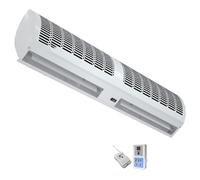 Cortina De Aire Industrial, Silenciosa Y De Bajo Consumo, Con Dos Velocidades Ajustables, 0,6 M, 0,9 M, 1,0 M, 1,2 M, 1,5 M Y 1,8 M, Con Control Remoto, Ideal Para Supermercados, Restaurantes