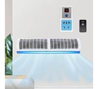 Cortina De Aire Silenciosa Comercial Para Interiores Ajustable De 2 Velocidades, Cortina De Aire De 60cm, 90cm, 100cm, 120cm, 150cm, Panel De Aleación De, Con Control Remoto (Size : 90cm)