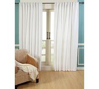 Cortina de algodón blanca