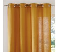 Cortina de algodón con ojales, Scenario. Talla 135 x 350 cm. Color Amarillo Ocre