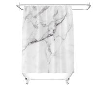 Cortina de baño con alfombrilla absorbente de agua, tejido duradero, diseño estampado de alta definición, lavable a máquina, protección de la
