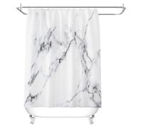 Cortina de baño con alfombrilla absorbente de agua, tejido duradero, diseño estampado de alta definición, lavable a máquina, protección de la