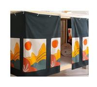 Cortina de Cama Litera Cortina a prueba de polvo con protección ligera | Mosquitera for decoración de literas superiores/inferiores(Color 2,W200 X L135cm (3pcs))
