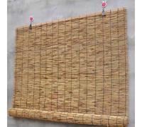Cortina de Caña Natural Tejida a Mano,Persiana Enrollable Retro,Persiana Enrollable de Bambú Natural Filtrantes de Luz Fáciles de Levantar,para Interior/Decoración Exterior (W90xH100cm/36x39in)