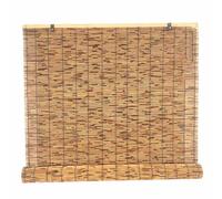 Cortina De Caña Tejida a Mano Persianas Enrollables De Bambú Cortinas Opacas con Elevador Filtrado para Interiores Exteriores(40W x 72H in)