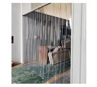 Cortina de congelador de PVC transparente con tiras de plástico aislante para al para almacenes y fábricas, 240 x 280 cm, ahorro de energía, duradera, fácil de instalar, ideal para mercados.